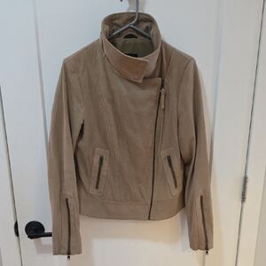 Mackage For Aritzia Taupe Suede Women's Jacket